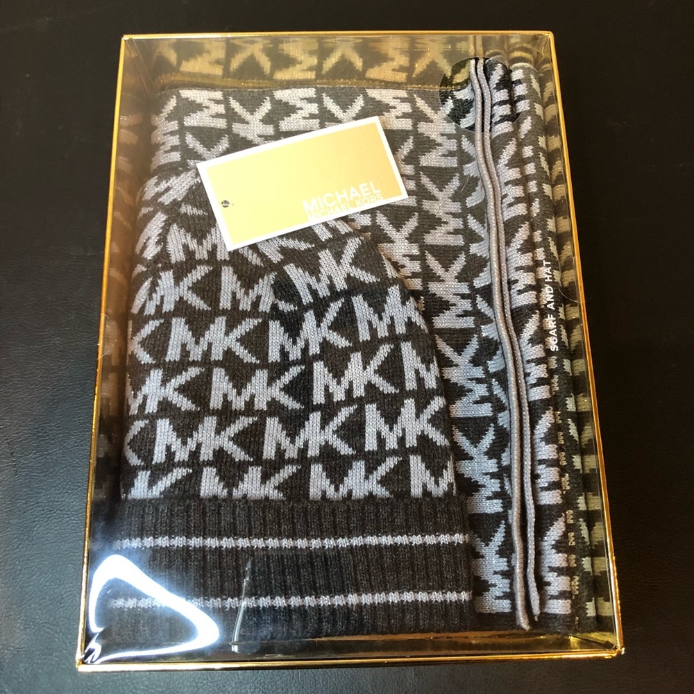 Michael Kors Scarves and Beanie Set